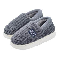 Pull back bag heel cotton shoes home shoes men's indoor non-slip warm plus velvet strap heel cotton slippers women's winter style Pull back bag heel cotton shoes home shoes men's indoor non-slip warm plus velvet strap heel cotton slippers women's winter style
