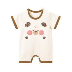 Baby boys and girls short-sleeved romper summer clothes to wear outside Baby boys and girls short-sleeved romper summer clothes to wear outside