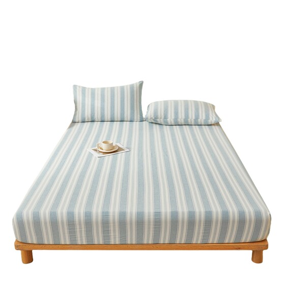 Class A full cotton bed cover 2025 new pure cotton summer bed cover single piece mattress cover three piece dustproof and universal four seasons 
Class A full cotton bed cover 2025 new pure cotton summer bed cover single piece mattress cover three piece dustproof and universal four seasons