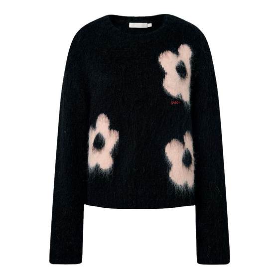 Kroche Dream Garden wool blend floral jacquard crew neck sweater 
Kroche Dream Garden wool blend floral jacquard crew neck sweater