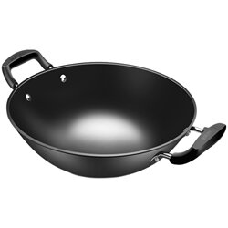 Iron man iron pot Lu Chuan household cooking pot double-eared iron pot Iron man iron pot Lu Chuan household cooking pot double-eared iron pot
