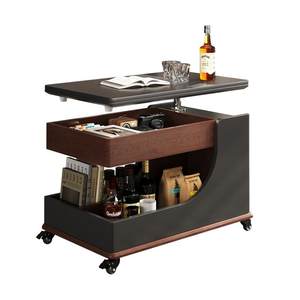 Mobile coffee table, living room, household trolley, small apartment sofa side table with wheels, light luxury high-end storage rack Mobile coffee table, living room, household trolley, small apartment sofa side table with wheels, light luxury high-end storage rack