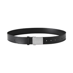 Square clip two-layer cowhide belt Square clip two-layer cowhide belt