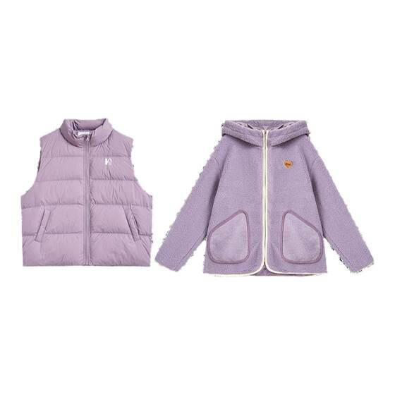 Zihan Casual Warm Lamb Velvet Hooded Jacket Down Jacket Vest Two-piece Set Women's New Winter Style
Zihan Casual Warm Lamb Velvet Hooded Jacket Down Jacket Vest Two-piece Set Women's New Winter Style