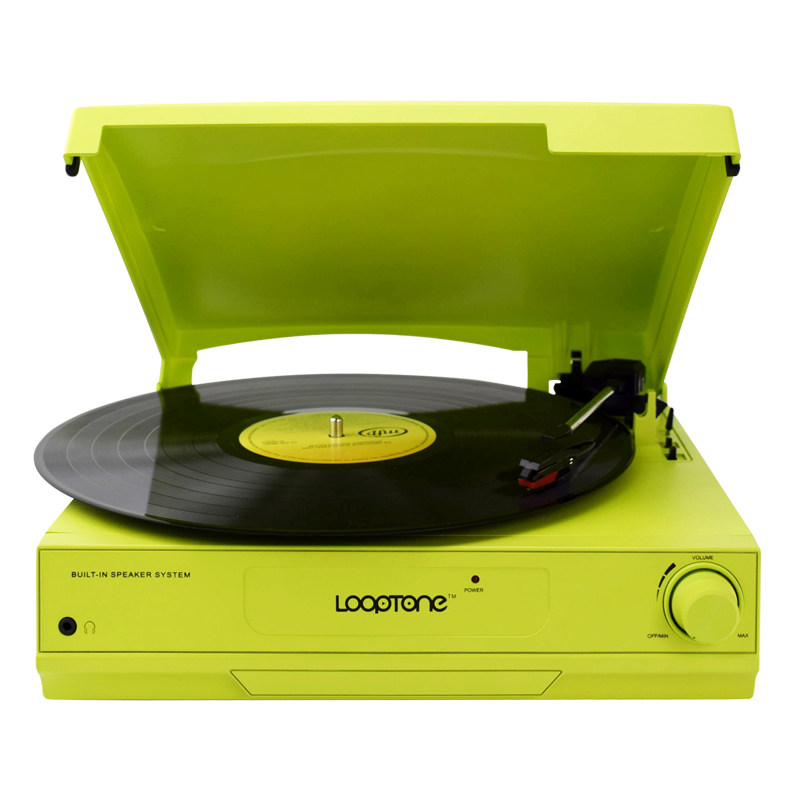 Looptone Mf-17S Vinyl Record Player Bluetooth Speaker Modern