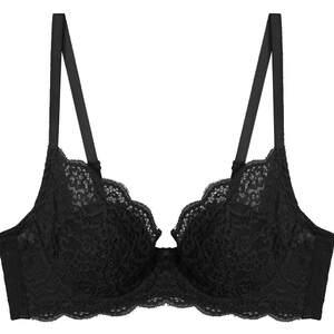 Black lace underwear for women with small breasts, sexy French push-up anti-sagging ultra-thin underwire triangle bra 
Black lace underwear for women with small breasts, sexy French push-up anti-sagging ultra-thin underwire triangle bra