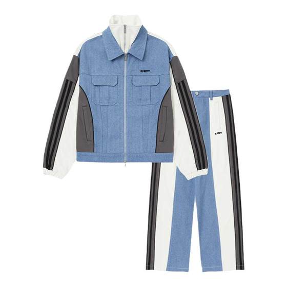 NERDY early autumn new 2024 couple splicing denim casual sports suit Ladies short jacket skirt
NERDY early autumn new 2024 couple splicing denim casual sports suit Ladies short jacket skirt