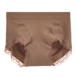 Seamless mid-waist, seamless 100% cotton crotch Seamless mid-waist, seamless 100% cotton crotch