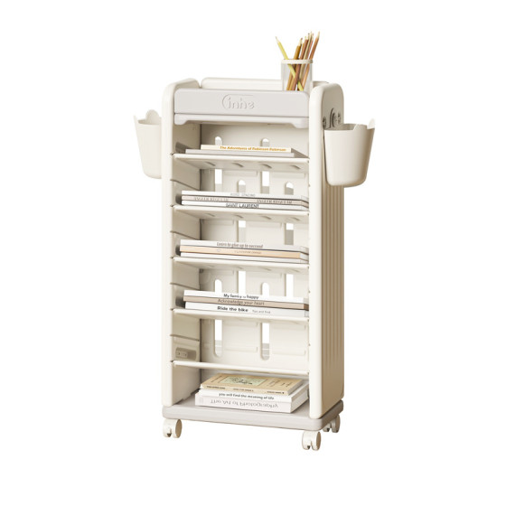 Children's bookshelf Stable floor-standing storage rack movable book storage rack Simple study storage tool storage rack Children's bookshelf Stable floor-standing storage rack movable book storage rack Simple study storage tool storage rack