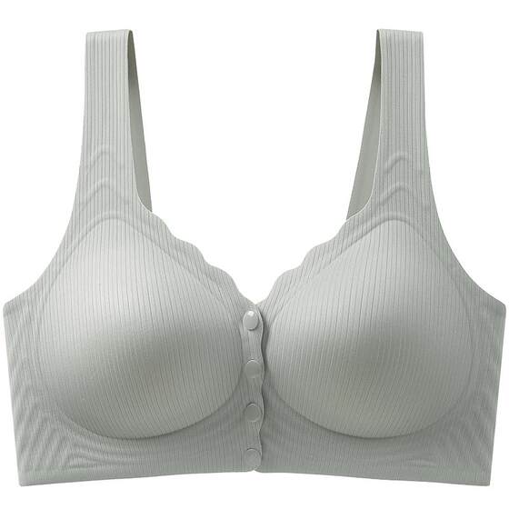Fenten front button underwear women gathered with steel ringless mother bra middle-aged vest style large size middle-aged women bra 
Fenten front button underwear women gathered with steel ringless mother bra middle-aged vest style large size middle-aged women bra