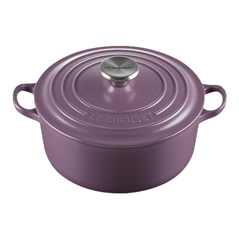 LE CREUSET パープル 鋳鉄鍋 約26cm LE CREUSET パープル 鋳鉄鍋 約26cm シグニチャー ココット・ロンド