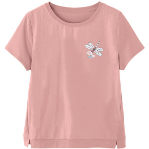 Pure cotton short-sleeved T-shirt for female mother loose large size top round neck middle-aged and elderly women simple small shirt full cotton summer 
Pure cotton short-sleeved T-shirt for female mother loose large size top round neck middle-aged and elderly women simple small shirt full cotton summer