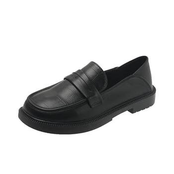 British style small leather shoes, versatile single shoes for women, flat loafers British style small leather shoes, versatile single shoes for women, flat loafers