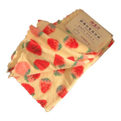 Cute strawberry rag, absorbent, lint-free square towel, bathroom bathroom hand towel, home kitchen cleaning dishcloth Cute strawberry rag, absorbent, lint-free square towel, bathroom bathroom hand towel, home kitchen cleaning dishcloth