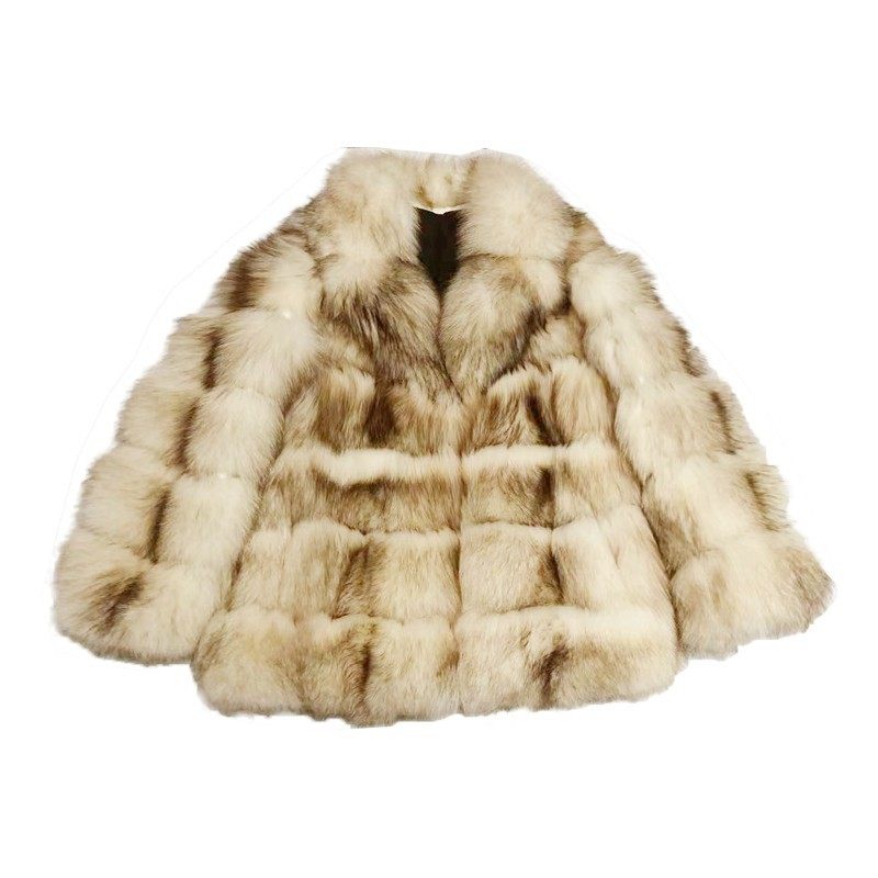 Saga Fox Fur Leather Coat Men's Winter 2021