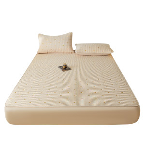 Class A pure cotton waterproof wet cover single piece cotton thickened cover Simmons mattress protective cover anti-slip cover 
Class A pure cotton waterproof wet cover single piece cotton thickened cover Simmons mattress protective cover anti-slip cover