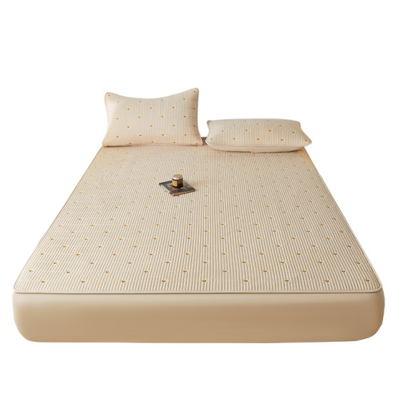 Class A pure cotton waterproof wet cover single piece cotton thickened cover Simmons mattress protective cover anti-slip cover 
Class A pure cotton waterproof wet cover single piece cotton thickened cover Simmons mattress protective cover anti-slip cover