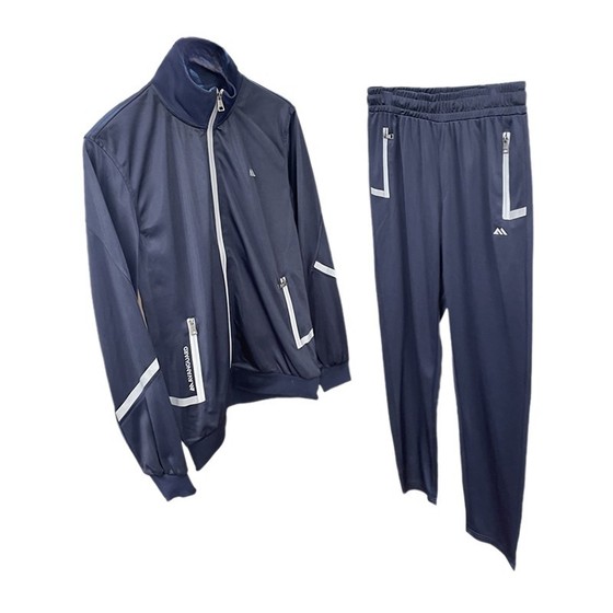 European and American single! Glue pressed zipper! Spring men's foreign trade sports and casual two-piece stand collar jacket pants set
European and American single! Glue pressed zipper! Spring men's foreign trade sports and casual two-piece stand collar jacket pants set