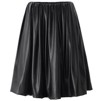OCHIRLY PU leather high-waisted A-line midi skirt OCHIRLY PU leather high-waisted A-line midi skirt