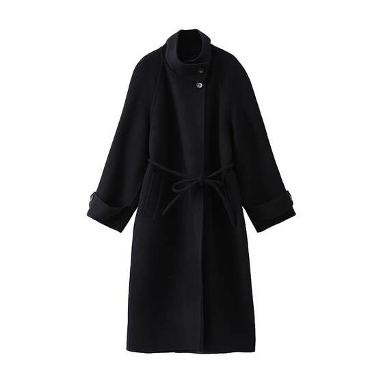POPCHRIO Twill 100 wool design double-sided wool mid-length camel tweed coat
POPCHRIO Twill 100 wool design double-sided wool mid-length camel tweed coat