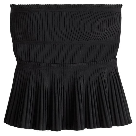 HM 2025 Autumn New Women's Pleated Strap Top 1273404 HM 2025 Autumn New Women's Pleated Strap Top 1273404