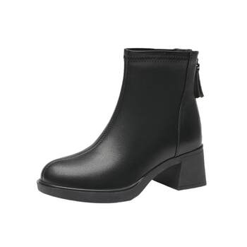 Dadong official genuine thick-heeled short boots Dadong official genuine thick-heeled short boots