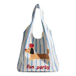 Orange girl cute cartoon dachshund dog vest bag Orange girl cute cartoon dachshund dog vest bag
