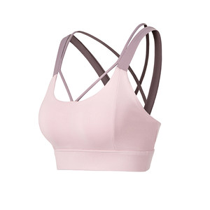 High-intensity sports underwear women's shock-proof running gathering fitness bra color blocking anti-sagging beauty back yoga suit vest 
High-intensity sports underwear women's shock-proof running gathering fitness bra color blocking anti-sagging beauty back yoga suit vest
