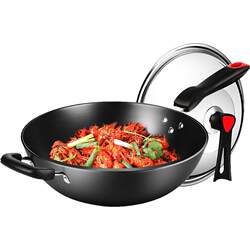 Cooked Dahuang Cast Iron Wok Anti-rust and No Coating Cooked Dahuang Cast Iron Wok Anti-rust and No Coating