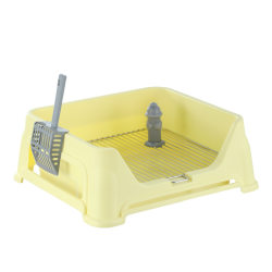 High fence stainless steel pet dog toilet to prevent external splash High fence stainless steel pet dog toilet to prevent external splash