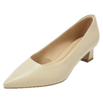 Kang Li's leather thick heels are not tired Kang Li's leather thick heels are not tired