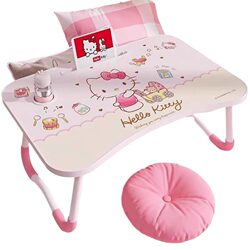 Foldable children's study table with cup holder and handle Foldable children's study table with cup holder and handle