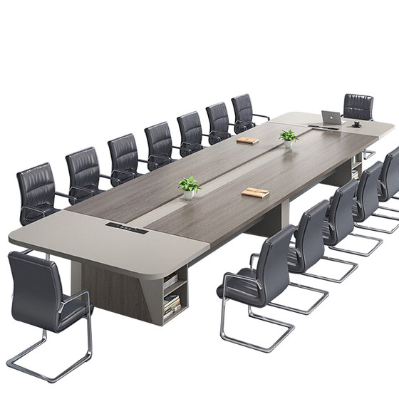 Conference room office conference table long table simple modern long rectangular plate large employee training table furniture 
Conference room office conference table long table simple modern long rectangular plate large employee training table furniture