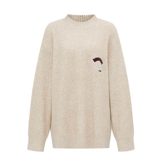 Secret fan 2024 New Year Spring New Yinglong Beige Knitted Sweater Long Sleeve Loose Sweater
Secret fan 2024 New Year Spring New Yinglong Beige Knitted Sweater Long Sleeve Loose Sweater