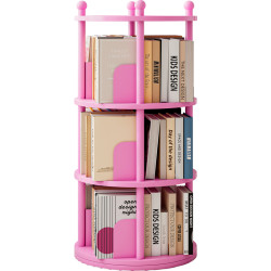 Bookshelf floor-standing storage rack rotating children's picture book rack simple mobile stand layered partition student multi-layer bookcase Bookshelf floor-standing storage rack rotating children's picture book rack simple mobile stand layered partition student multi-layer bookcase