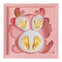 Fetal hair newborn full moon gift hand and foot seal Fetal hair newborn full moon gift hand and foot seal