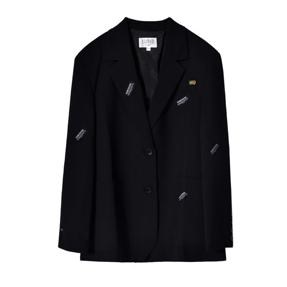 Black suit jacket for women in spring and autumn casual oversize loose silhouette high-end temperament wide version suit
Black suit jacket for women in spring and autumn casual oversize loose silhouette high-end temperament wide version suit