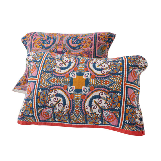 Category A pair of pillow covers pure cotton four-layer gauze pillow yarn-dyed cartoon cotton pillow cover four seasons bedding 
Category A pair of pillow covers pure cotton four-layer gauze pillow yarn-dyed cartoon cotton pillow cover four seasons bedding