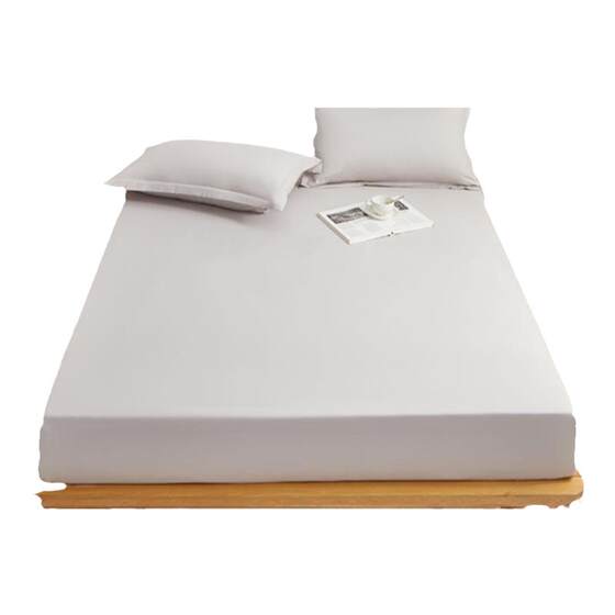 Simple Class A pure cotton solid color bed hood single -piece all -cotton seat dreet bed single mattress protective sleeve cover
 Simple Class A pure cotton solid color bed hood single -piece all -cotton seat dreet bed single mattress protective sleeve cover