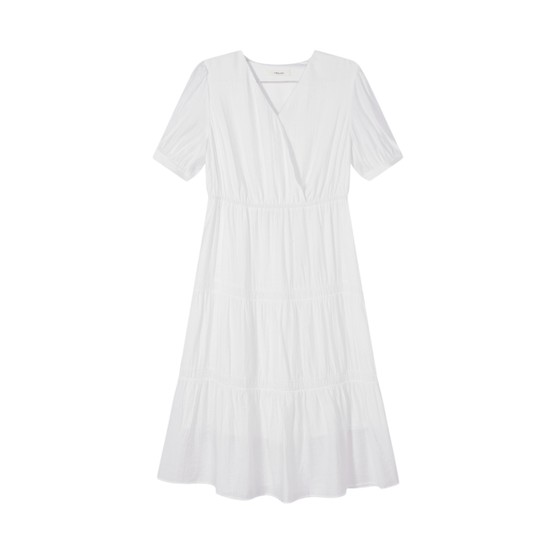 French Bergamot MSLAN Spring and Summer Pleated V-neck High Waist A-line Waist Dress MFBV4127
French Bergamot MSLAN Spring and Summer Pleated V-neck High Waist A-line Waist Dress MFBV4127