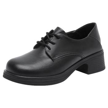 Dadong official genuine thick-soled loafers thick heel lace Dadong official genuine thick-soled loafers thick heel lace