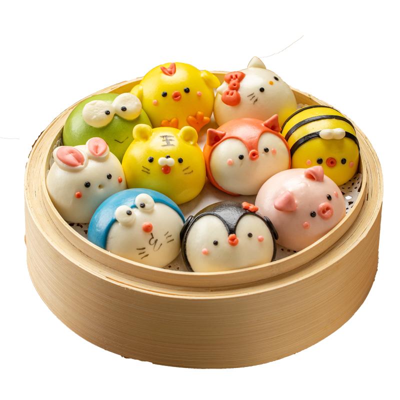 朱老三冷凍ミルクイエローバンズ - 動物型あんまん