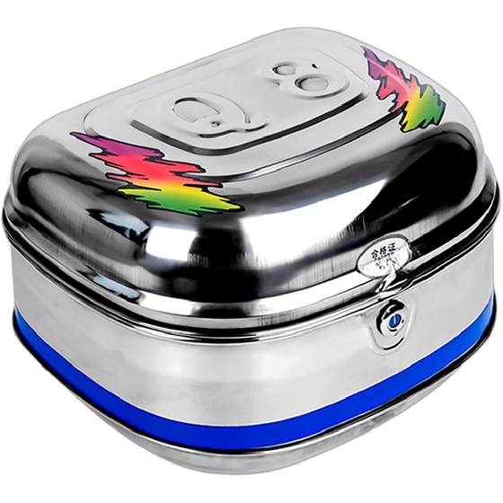 Extra large luxury thickened stainless steel motorcycle trunk Extra large electric vehicle trunk Scooter storage box
Extra large luxury thickened stainless steel motorcycle trunk Extra large electric vehicle trunk Scooter storage box
