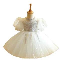 Girls' one-year-old baby dress light luxury Girls' one-year-old baby dress light luxury