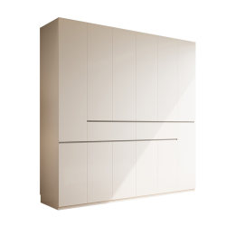 Pure solid wood ENF grade oak wardrobe home bedroom Pure solid wood ENF grade oak wardrobe home bedroom