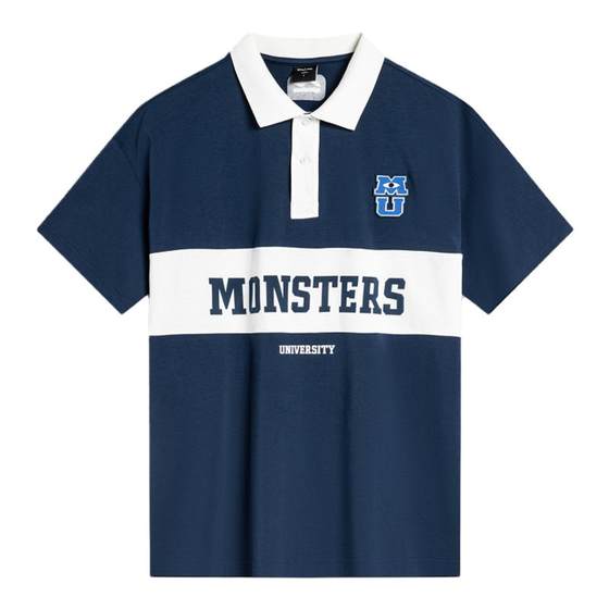 Li Ning's authentic X Monster University joint series men and women's same skin-friendly short-sleeved POLO shirt APLU147
Li Ning's authentic X Monster University joint series men and women's same skin-friendly short-sleeved POLO shirt APLU147
