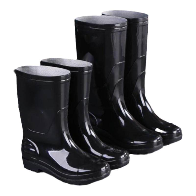 Get Together Men's Short Rain Boots Waterproof Rubber Work Boots
