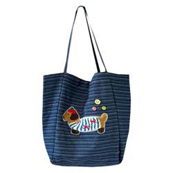 I'm knocking on my favorite dachshund dog tote bag! Love it I'm knocking on my favorite dachshund dog tote bag! Love it