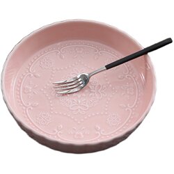 Creative cheese round ceramic tableware set baking pan Creative cheese round ceramic tableware set baking pan