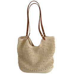 Vacation beach bag woven straw commuter tote bag Vacation beach bag woven straw commuter tote bag